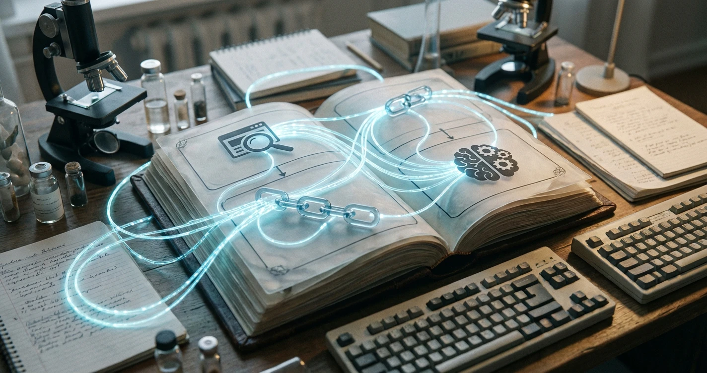 AI vs manual research comparison, balancing automation speed with the human oversight needed for content accuracy