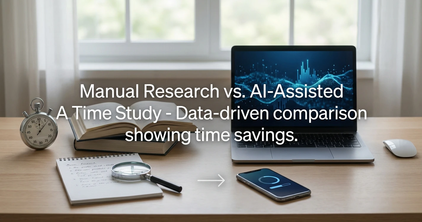 Manual Research vs. AI-Assisted: A Time Study - Data-Driven Comparison